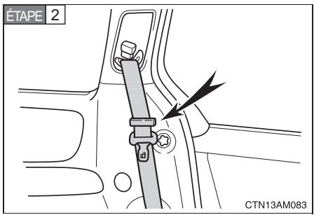 TOYOTA Sienna (22010) - Avant de basculer les sièges de la deuxième rangée - 2