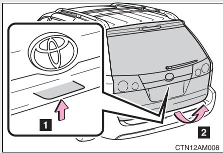 TOYOTA Sienna (22010) - 1-2. Ouverture, fermeture et verrouillage des portes Hayon - 1