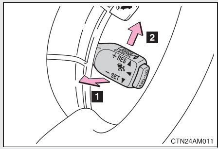 TOYOTA Sienna (22010) - Annulation et reprise de la vitesse programmée - 1