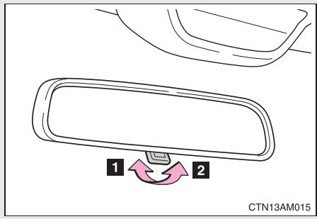 TOYOTA Sienna (22010) - Rétroviseur intérieur anti-éblouissement - 1