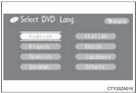 TOYOTA Sienna (22010) - Changement de la langue du DVD - 1