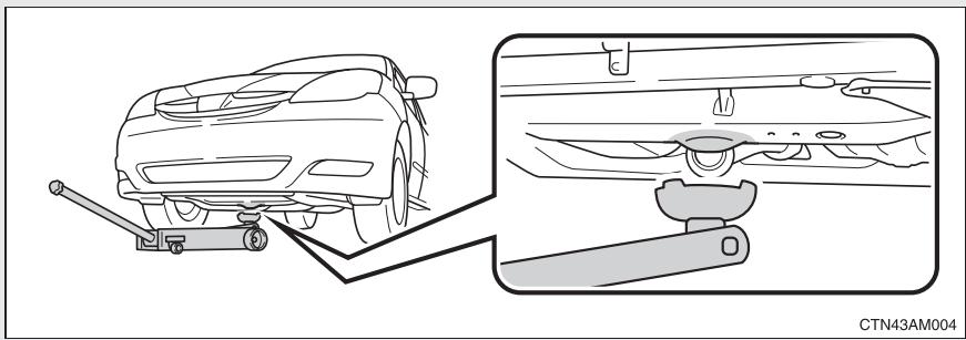 TOYOTA Sienna (22010) - Positionnement du cric - 1