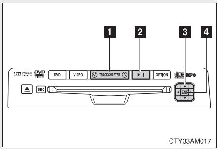 TOYOTA Sienna (22010) - Utilisation du lecteur de DVD (Vidéo-CD) - 2