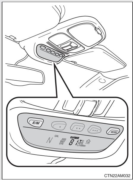 TOYOTA Sienna (22010) - 2-2. Combiné d'instruments et affichage des informations Affichage des informations de parcours (sur modèles équipés) - 1