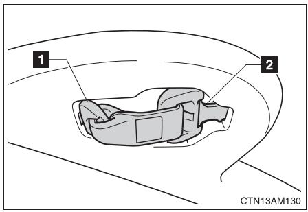 TOYOTA Sienna (22010) - Retrait de la ceinture de sécurité - 1