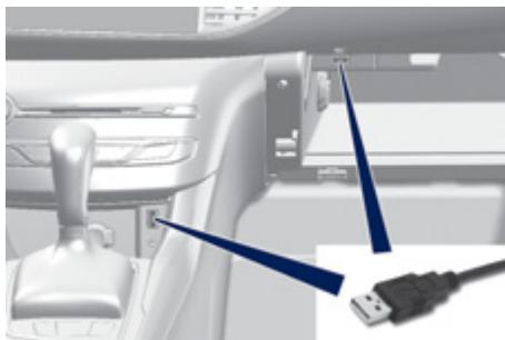 PEUGEOT 308 2 2016 - Prise(s) USB\* - 1