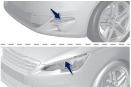 PEUGEOT 308 2 2016 - Feux diurnes (diodes électroluminescentes) - 1