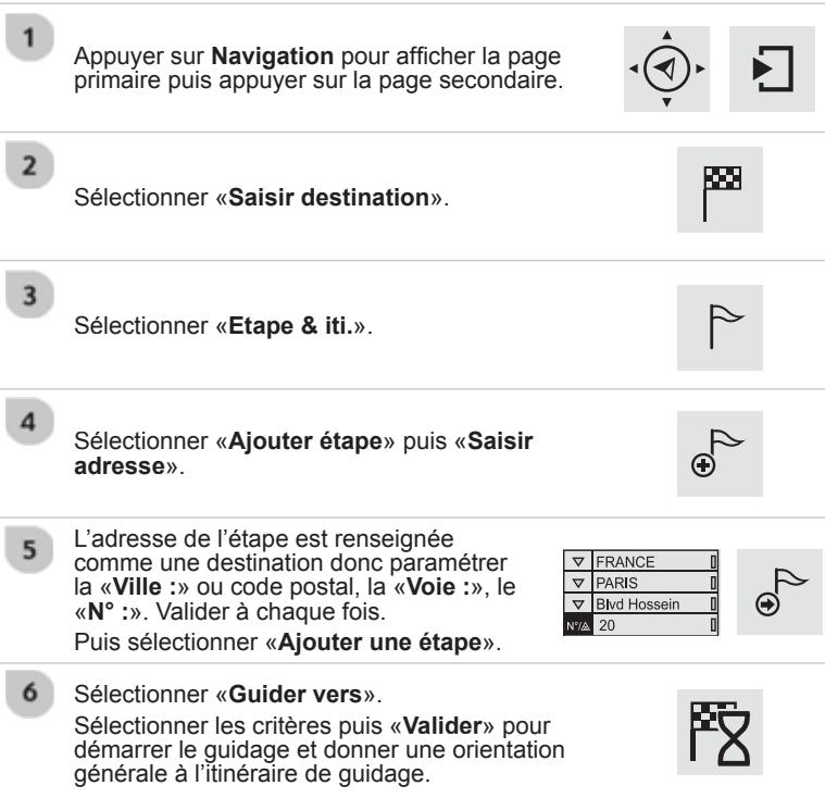 PEUGEOT 308 2 2016 - Ajouter une étape - 1