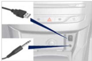 PEUGEOT 308 2 2017 - Utiliser la PRISE USB - WIP PLUG - 1