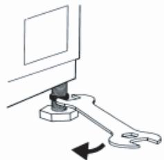 HISENSE WFQR1014EVAJMW - RÉGLAGE DU PIED - 2