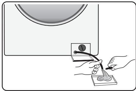 HISENSE WFQR1014EVAJMW - VIDANGE DE L'EAU RÉSIDUELLE (selon le modèle) - 1