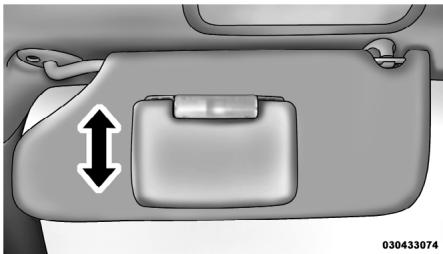 DODGE Avenger 2 (2012) - Miroirs de courtoisie avec éclairage - selon l'équipement - 1