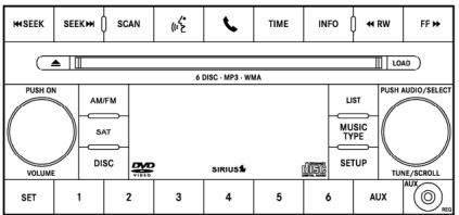 DODGE Avenger 2 (2012) - MEDIA CENTER 230 (REQ) - RADIO AM/FM STÉRÉO AVEC CHANGEUR À SIX CD/DVD (PRISE AUX MP3/WMA) - 1