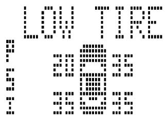 DODGE Avenger 2 (2012) - Avertissements de basse pression du système de surveillance de la pression des pneus. - 2