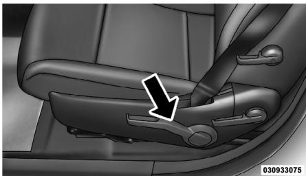 DODGE Avenger 2 (2012) - Dispositif de réglage manuel de la hauteur du siècle du conducteur - selon l'équipement - 1