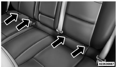 DODGE Avenger 2 (2012) - Ancrages inférieurs des sièges arrêté - 1