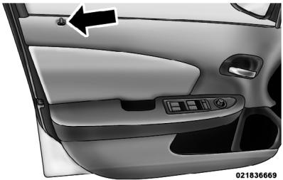 DODGE Avenger 2 (2012) - Verrouillage manuel des portes - 1