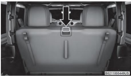 JEEP Wrangler (2024) - Rabattage du siège arrière - 1