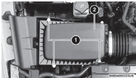JEEP Wrangler (2024) - Dépose du filtré à air moteur - 1