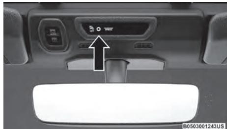 JEEP Wrangler (2024) - La fonction de désactivation de l'airbag passager comprend les éléments suivants : - 1