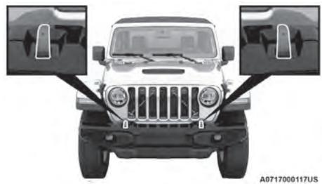 JEEP Wrangler (2024) - UTILISATION DES CROCHETS DE REMORQUAGE - 1