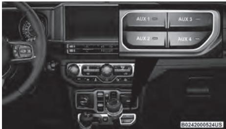 JEEP Wrangler (2024) - COMMUTATEURS AUXILIAIRES - SELON L'ÉQUIPEMENT - 1
