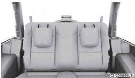 JEEP Wrangler (2024) - Appuie-tête arrriere — Modèles à deux portes - 2