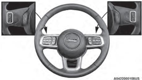 JEEP Wrangler (2024) - COMMANDES AUDIO AU VOLANT — SELON L'ÉQUIPEMENT - 1