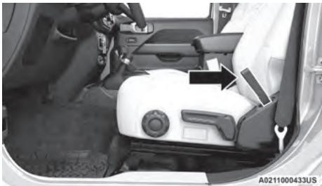 JEEP Wrangler (2024) - Réglage manuel de l'inclinaison du siège avant - 1