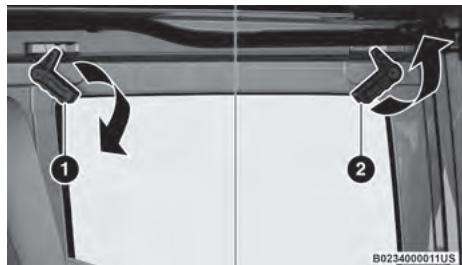 JEEP Wrangler (2024) - Dépose des vitres de custode arrêté - 1