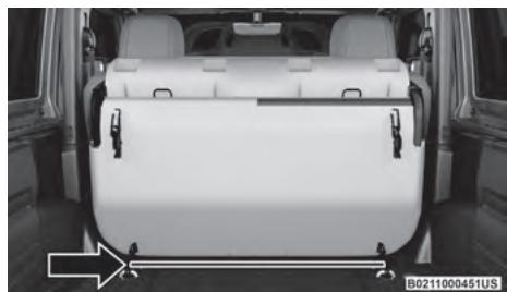 JEEP Wrangler (2024) - Rabattage du siège arrière - 3