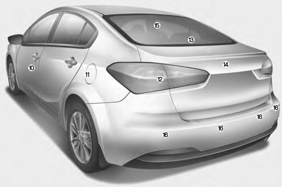 KIA Forte (2012-2016) - Visée arrête - 1
