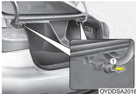KIA Forte (2012-2016) - Pour rabattre le dossier du siege arrriere: - 1