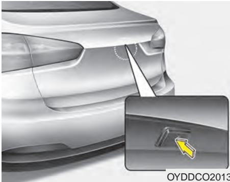 KIA Forte (2012-2016) - Ouverture du coffre - 1