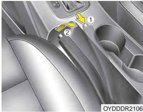 KIA Forte (2012-2016) - Désengager le frein de stationnement - 1