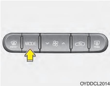 KIA Forte (2012-2016) - Sélection du mode - 1