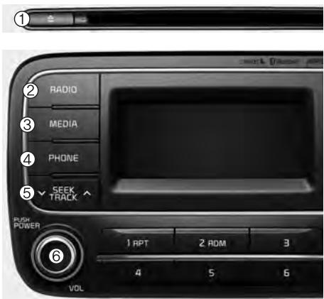 KIA Forte (2012-2016) - Unité audio principale - 1