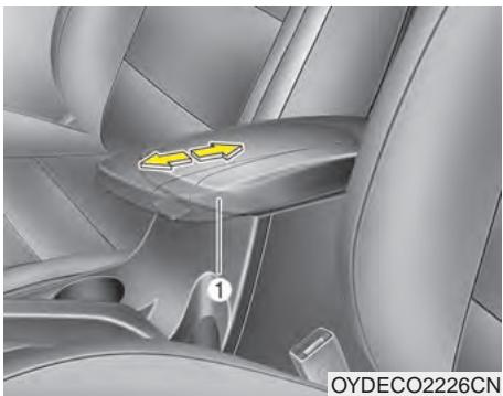 KIA Forte (2012-2016) - Accoudoir coulissant (si équipé) - 1