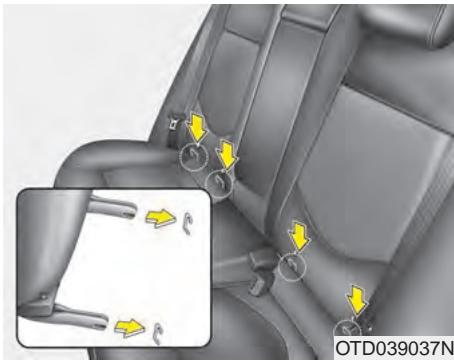 KIA Forte (2012-2016) - A VERTISSEMENT - Ceintures de sécurité non utilisées - 1