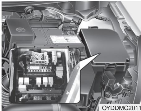 KIA Forte (2012-2016) - Remplacement d'un fusible dans le compartment-moteur - 1