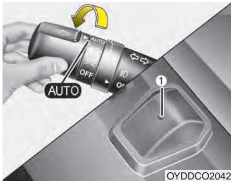 KIA Forte (2012-2016) - Position d'éclairage automatique (si équipé) - 1