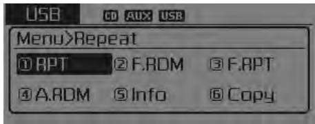 KIA Forte (2012-2016) - MENU : CD MP3/USB - 1