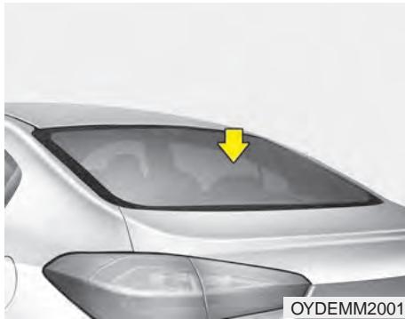 KIA Forte (2012-2016) - Antenne dans la lunette arrière (si équipé) - 1