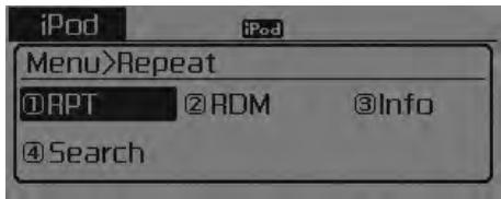 KIA Forte (2012-2016) - MENU : iPod® - 1