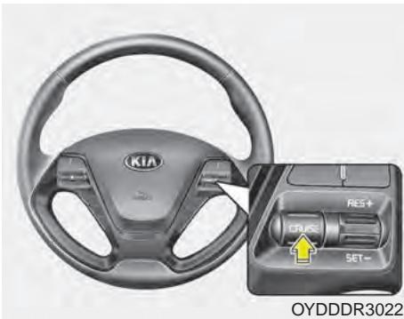 KIA Forte (2012-2016) - Pourmettrelerégulateurhors circuit,procédezde l'une de cesfaçons: - 1