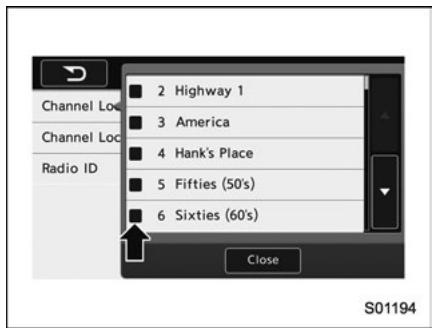 SUBARU Legacy (2016) - Réglages SXM - 3