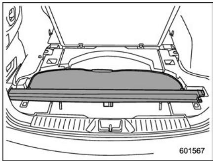 SUBARU Legacy (2016) - Rangement de la couverture de l'espace de chargement - 6