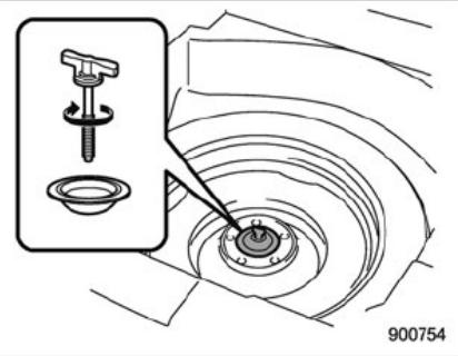 SUBARU Legacy (2016) - Rangement d'un pneu creve - 1