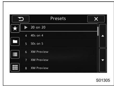 SUBARU Legacy (2016) - Préregler un canal - 1