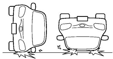 SUBARU Legacy (2016) - Exemples d'accidents susceptibles d'entrainer le déploiement du rideau de sécurité SRS - 2